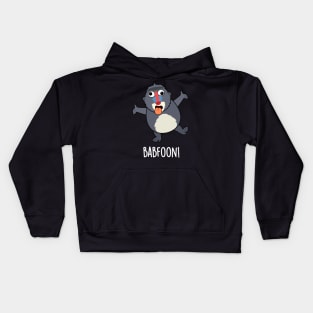 Bab-foon Funny Baffoon Baboon Pun Kids Hoodie